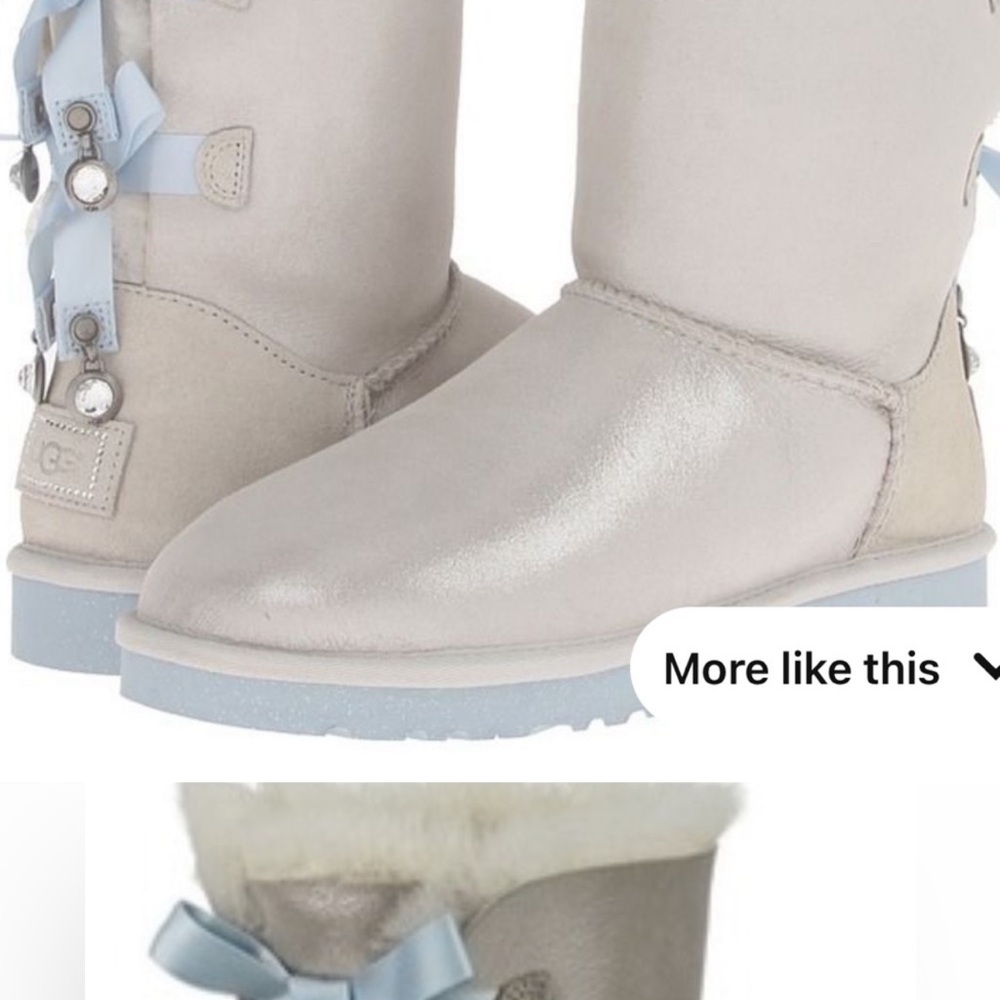 [UGG] Shimmering Silver Winter Boots - Picture 4 of 12
